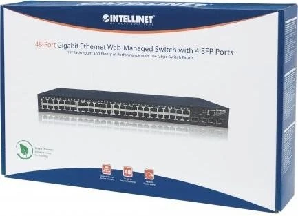 Intellinet Rackmount Gigabit Smart Switch, 48x RJ-45, 4x SFP