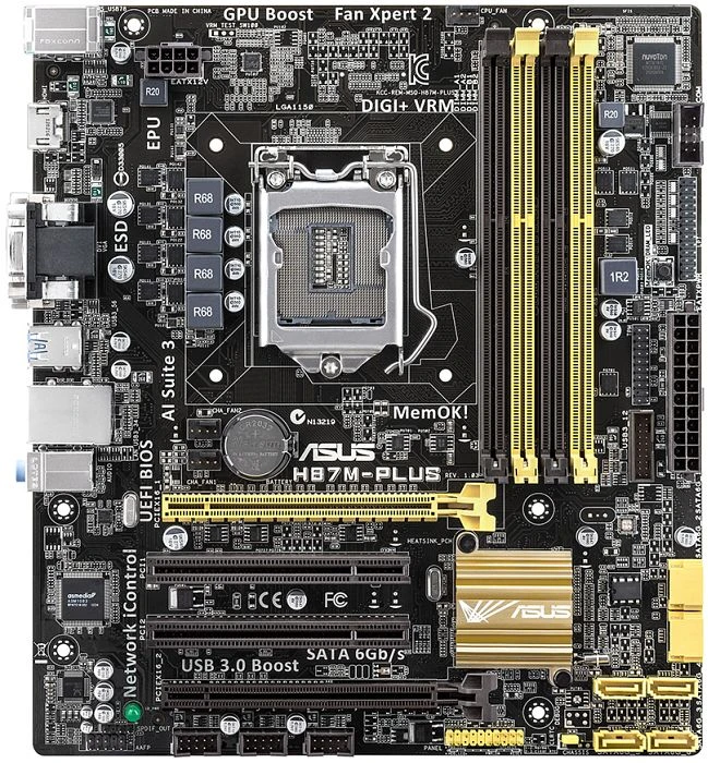 ASUS H87M-Plus [C1] (Intel 1150)