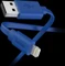 Hama Lade-/Datenkabel Flat USB-A/Lightning 1.0m blau Vorschaubild