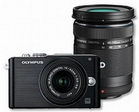 Olympus PEN E-PL3 schwarz mit Objektiv M.Zuiko digital 14-42mm 3.5-5.6 II und M.Zuiko digital ED 40-150mm 4.0-5.6