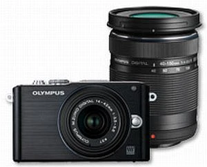 Olympus PEN E-PL3 schwarz mit Objektiv M.Zuiko digital 14-42mm 3.5-5.6 II und M.Zuiko digital ED 40-150mm 4.0-5.6