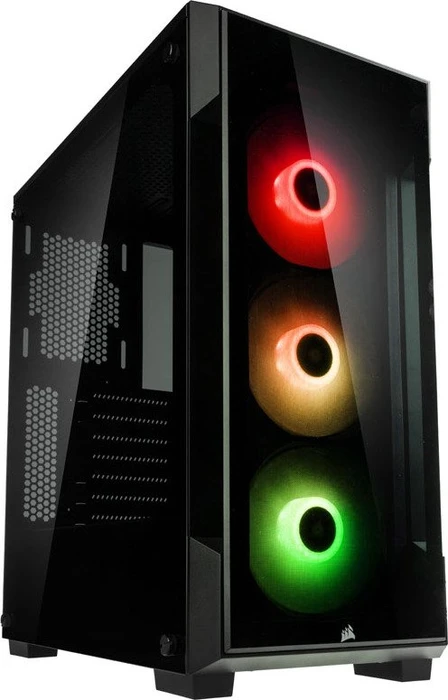 Corsair iCue 220T RGB, schwarz, Glasfenster