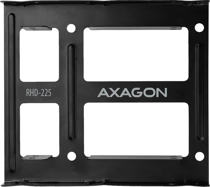 Axagon 3.5" auf 2x 2.5" Einbaurahmen, schwarz