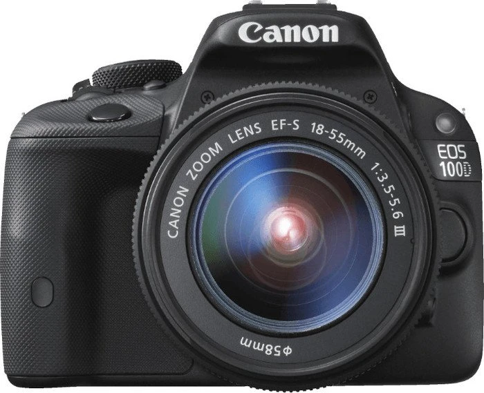 Canon EOS 100D schwarz mit Objektiv EF-S 18-55mm 3.5-5.6