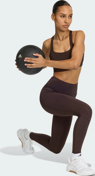 adidas Optime Workout Medium-Support Sport-BH aurora coffee (Damen)