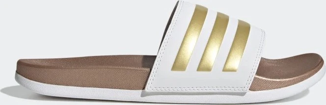 adidas Comfort Adilette cloud white/matte gold (Damen)