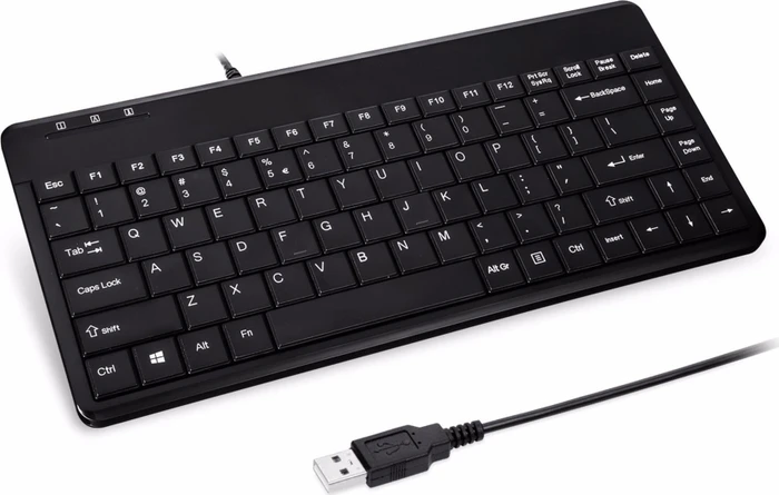 Perixx Periboard-409H mit USB-Hub, schwarz, USB, DE