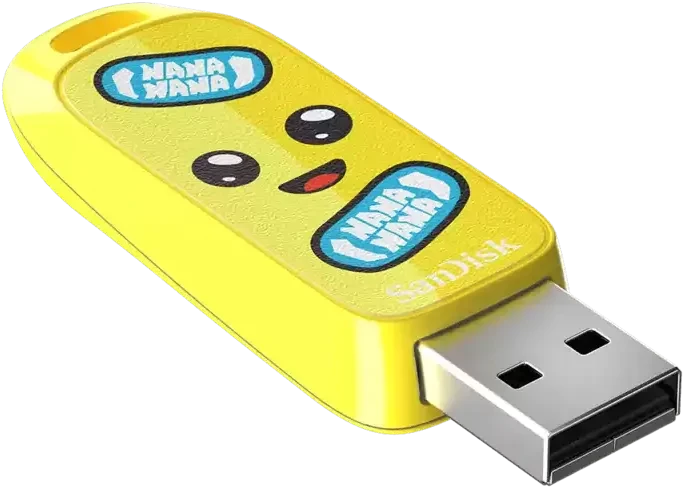 SanDisk Fortnite USB Flash Drive 64GB Peely Edition, USB-A, USB 3.2 Gen 1×1