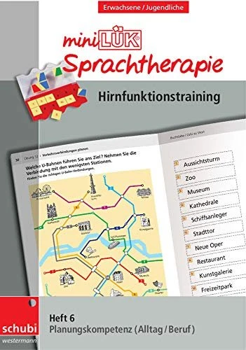 LÜK Therapie Sprachtherapie Hirnfunktionstraining Heft 6 Planungskompetenz Alltag und Beruf
