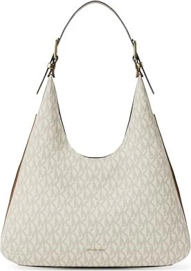 Michael Kors Nolita Large mit Signature-Logomuster Schultertasche vanilla/acorn