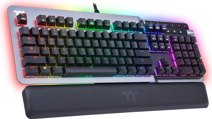 Thermaltake Argent K5 RGB Gaming Keyboard Titanium, MX SPEED RGB Silver, USB, DE