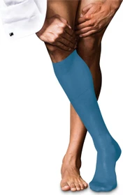 Falke No. 9 Pure Fil d'Écosse Socken nautical (Herren)