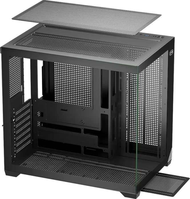 PCCooler C3 T700 BK, schwarz, Glasfenster