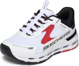 Skechers Slip-Ins: Glide-Step Plus - Vista-Lane weiß/schwarz/rot (Junior)