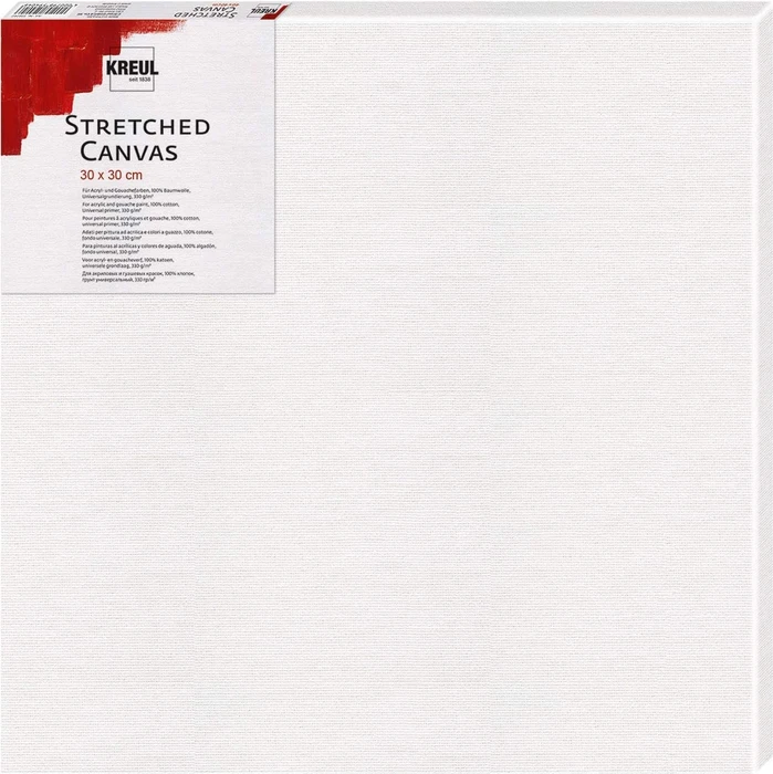 Kreul Stretched Canvas, 330g/m², 0.3m x 30cm