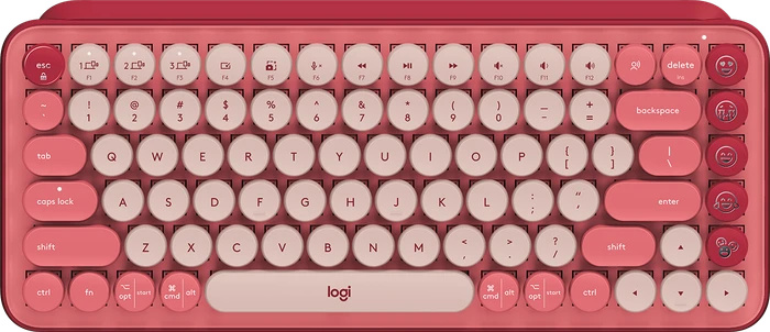 Logitech POP Keys Wireless Mechanical Keyboard, Logi Bolt, Heartbreaker, TTC BROWN, USB/Bluetooth, ND