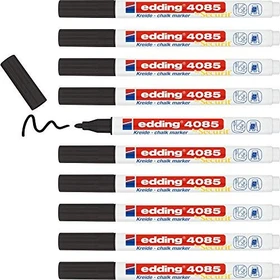 edding 4085 Kreidemarker schwarz, 10er-Pack