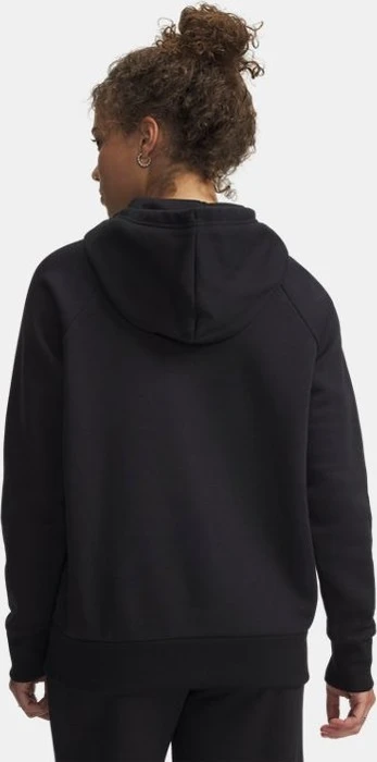 Under Armour Rival+ Fleece Hoodie schwarz/weiß (Damen)