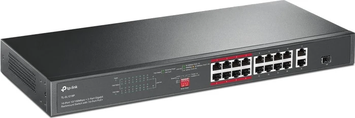 TP-Link TL-SL1200 Rackmount Switch, 17x RJ-45, 1x RJ-45/SFP, 150W PoE+
