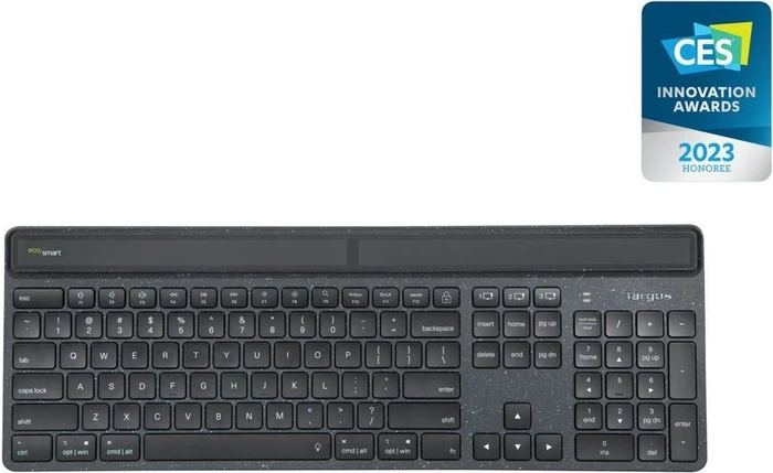 Targus EcoSmart Solar Keyboard, schwarz, Bluetooth, UK