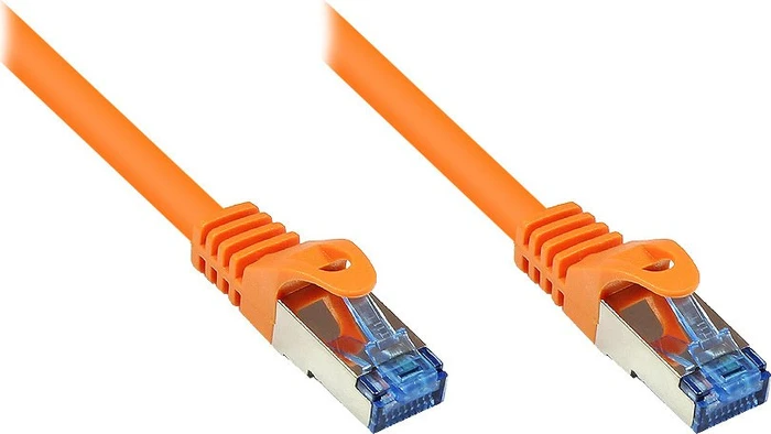 Good Connections RNS Patchkabel, Cat6a, S/FTP, RJ-45/RJ-45, 0.25m, orange