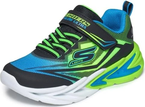 Skechers Flex Glow Ultra schwarz/grün (Junior)