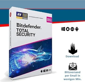 BitDefender Total Security, 3 User, 2 Jahre, ESD (deutsch) (Multi-Device)