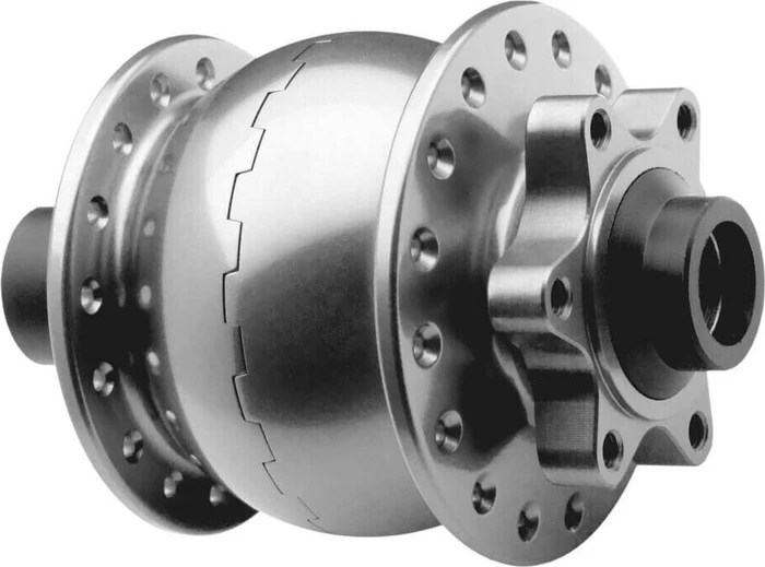 SON 28 15 disc 6-Loch 36 Loch Nabendynamo silber eloxiert