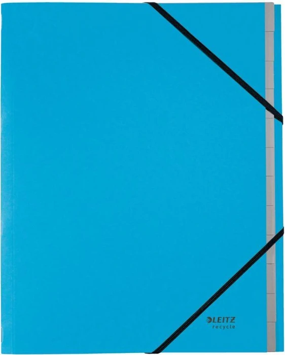 Leitz Ordnungsmappe Recycle, 12 Fächer, A4, blau