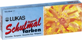 Nerchau Lukas Schulmalfarben, 13 Farben, 18ml