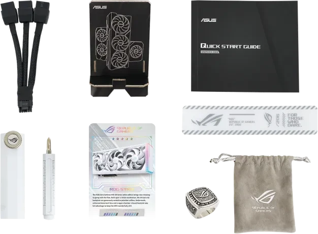 ASUS ROG Strix GeForce RTX 4080 SUPER White, ROG-STRIX-RTX4080S-16G-WHITE, 16GB GDDR6X, 2x HDMI, 3x DP