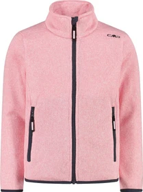 CMP Fleece Knit-Tech Meliert Jacke pink/bianco (Junior)