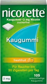Pharma Gerke Nicorette Freshfruit 2mg Kaugummis, 105 Stück
