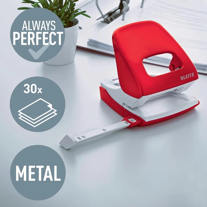 Leitz New NeXXt WOW Bürolocher Metall, rot