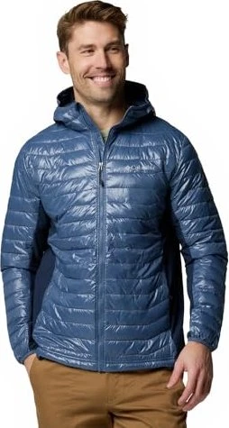 Columbia Powder Pass Hybrid Hooded Jacke dark mountain/collegiate navy (Herren)