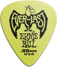 Ernie Ball Green Everlast Pick, .88mm, 12-Pack