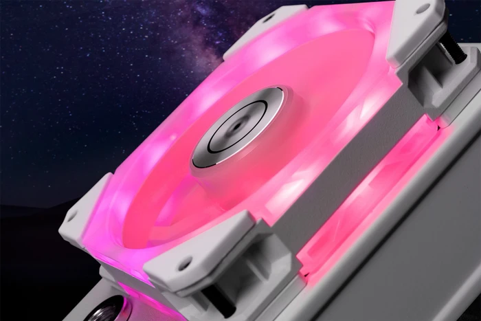EK Water Blocks EK-Quantum Impulse 120 D-RGB White, 400-1800rpm, LED-Steuerung, 120mm