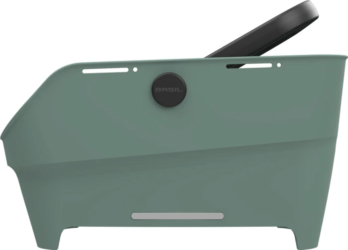 Basil Cento Neo MIK Fahrradkorb silvergreen