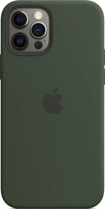 Apple Silikon Case mit MagSafe für iPhone 12/iPhone 12 Pro zyperngrün