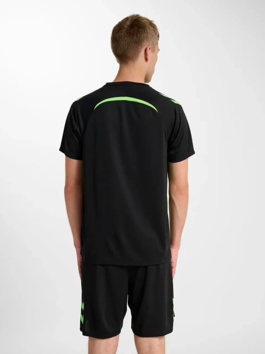 hummel Lead 2.0 Funktionsshirt kurzarm black/green gecko (Herren)