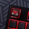 Ducky x Hot Keys Project Ducky League Keycap Dark Edition - Aqua Duck, Kunstharz (Resin), schwarz/rot/grau, 1 Taste Vorschaubild