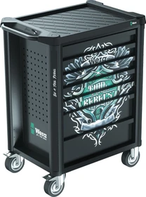 Wera 9700 Tool Rebel Werkzeugwagen 1 bestückt inkl. 78-tlg. Zubehör