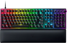 Razer Huntsman V2, schwarz, LEDs RGB, Razer Clicky Optical PURPLE, USB, DE (RZ03-03931000-R3G1)