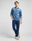 Lee Regular Leesure Hemd langarm mid blue denim (Herren) Vorschaubild