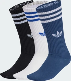 adidas 3-Streifen High Crew Socken white/night marine/black, 3 Paare