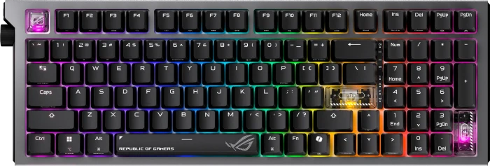 ASUS ROG Strix Morph 96 Wireless, schwarz, ROG NX SNOW V2, USB/Bluetooth, UK