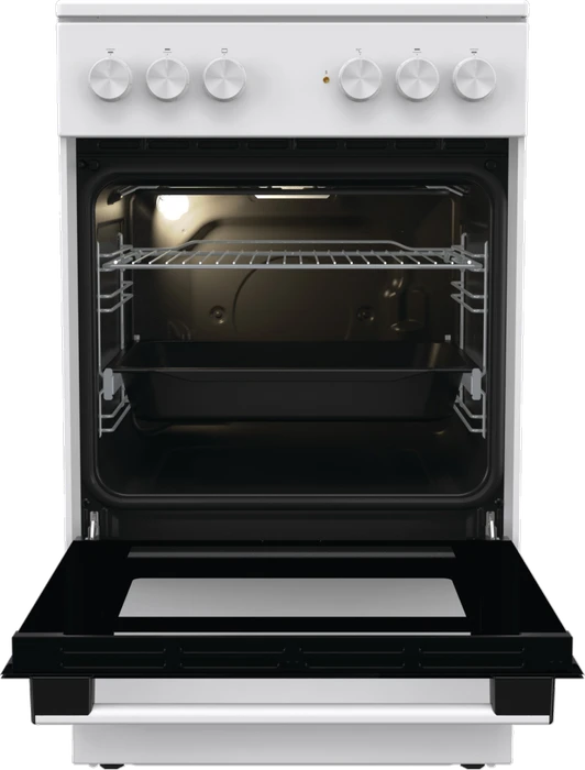 Gorenje GEC5A21WG Elektroherd mit Glaskeramik-Kochfeld