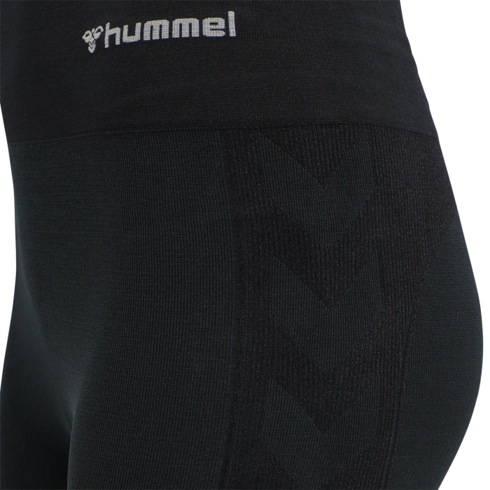 hummel CLEA Seamless Tight Hose lang black melange (Damen)