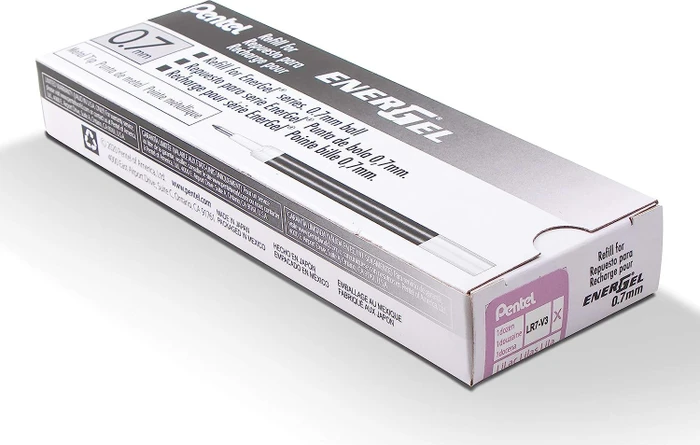 PENTEL Lotto di 6 ricariche LR7 per Roller Energel liquido