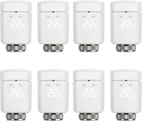 Eve Thermo 2020 (4. Generation/Apple Home) Heizkörperthermostat, Heizungssteuerung, 8er-Pack